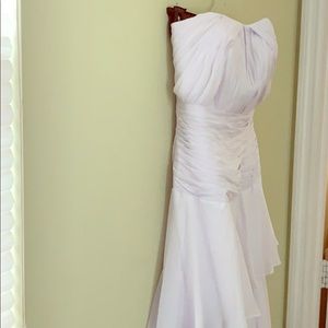 Strapless evening dress